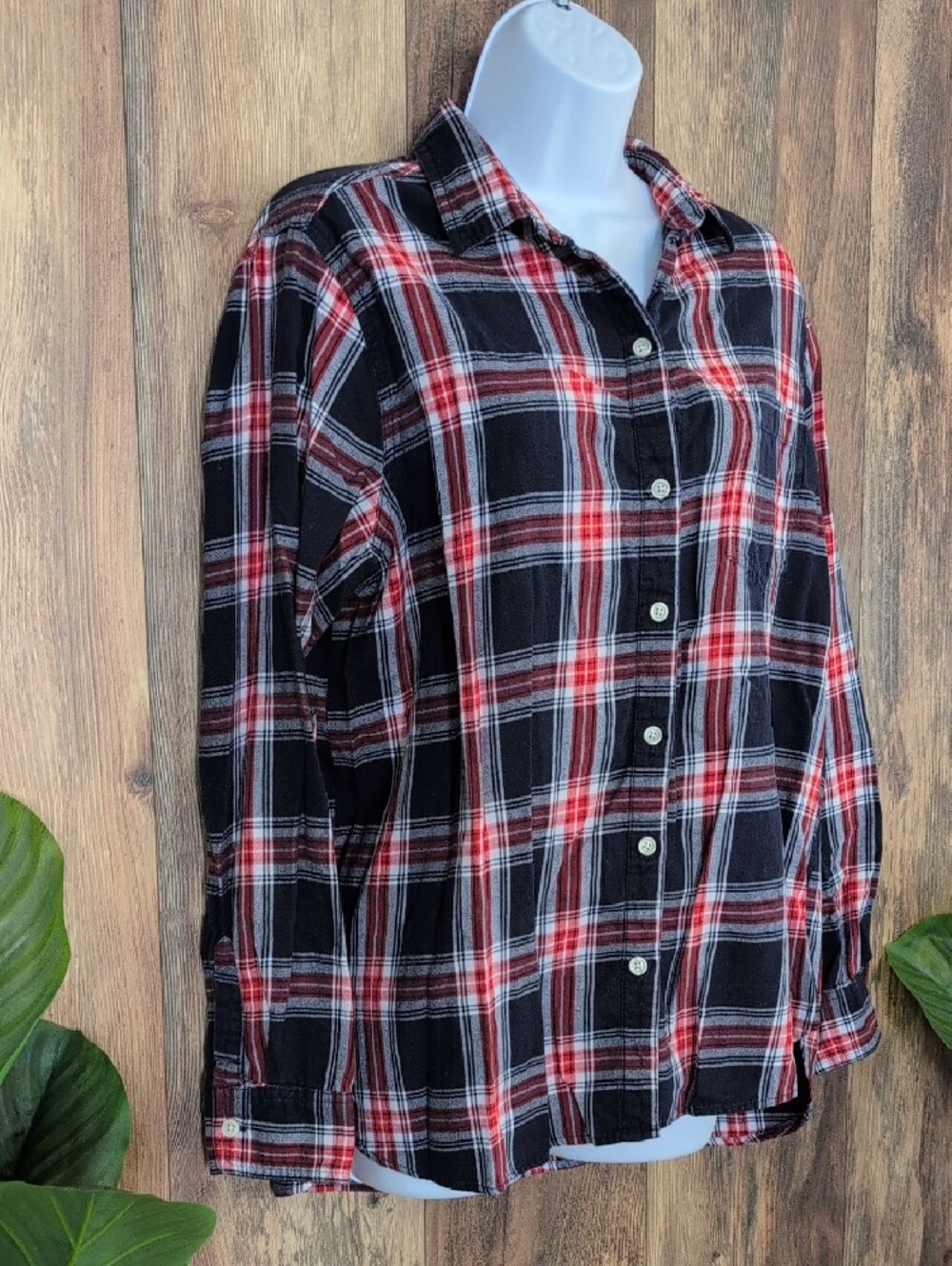 Old Navy The Classic Button Down Flannel Shirt top XL W315